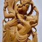 Collective Sandalwood Radha Krishna Love Scene Statue - Malji Arts