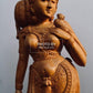 Wooden Royal Antique Standing Indian Lady Statue - Malji Arts