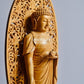 Wooden Hand Carved Chinese Walking Buddha - Malji Arts