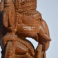 Sandalwood Beautifully Hand Carved Ganesha Sitting Statue - Malji Arts