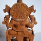 Sandalwood Beautifully Hand Carved Ganesha Sitting Statue - Malji Arts
