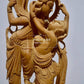 Collective Sandalwood Radha Krishna Love Scene Statue - Malji Arts