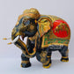 Wooden Fine Hand Painted Royal Elephant - Malji Arts