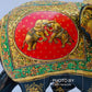 Wooden Fine Hand Painted Royal Elephant - Malji Arts