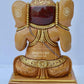 Wooden Hand Painted Baby Ganesha Statue - Malji Arts