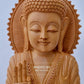 Wooden Standing Buddha Statue Big- 15 inches - Malji Arts