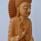 Wooden Standing Buddha Statue Big- 15 inches - Malji Arts
