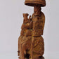 Vintage Sandalwood Carved Royal Elephant Ambabari Statue - Malji Arts