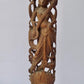 Vintage Sandalwood Carved Rare Goddess Saraswati Statue - Malji Arts