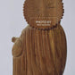 Antique Sandalwood Carved Mother Mary with Infant Jesus statue - Malji Arts