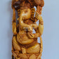 Wooden Fine Carved Ganesha Statue Under Tree - Malji Arts