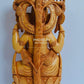 Wooden Fine Carved Ganesha Statue Under Tree - Malji Arts