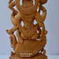 Beautifully Hand Carved Wooden Goddess Saraswati Statue - Malji Arts