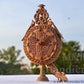 Sandalwood Carved Opening Pocket Watch Collective Piece - Malji Arts