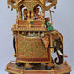 Wooden Fine Hand Painted Royal Big Elephant Ambabari - Malji Arts