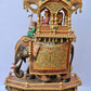 Wooden Fine Hand Painted Royal Big Elephant Ambabari - Malji Arts