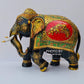 Wooden Fine Hand Painted Royal Elephant - Malji Arts