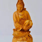 Sandalwood Hand Carved Sitting Lady Buddha Statue - Malji Arts
