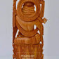 Sandalwood Very Fine Carved Sitting Lord Krishna Statue - Malji Arts
