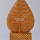 Sandalwood Fine Hand Carved Ganesh Statue on Leaf - Malji Arts