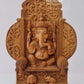 Sandalwood Beautifully Carved Lord Ganesha Mehrab Statue - Malji Arts
