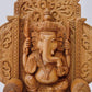 Sandalwood Beautifully Carved Lord Ganesha Mehrab Statue - Malji Arts