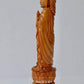 Sandalwood Round Carving Buddha Statue - Malji Arts