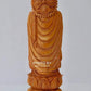 Sandalwood Round Carving Buddha Statue - Malji Arts