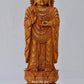 Sandalwood Round Carving Buddha Statue - Malji Arts