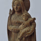 Antique Sandalwood Carved Mother Mary with Infant Jesus statue - Malji Arts