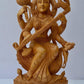 Beautifully Hand Carved Wooden Goddess Saraswati Statue - Malji Arts