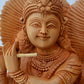 Wooden beautifully hand carved radha krishna statue - Malji Arts