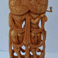 Wooden beautifully hand carved radha krishna statue - Malji Arts