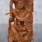 Sandalwood Carved Small Krishna Miniature idol - Malji Arts
