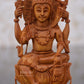 Sandalwood Carved Small Shiva Miniature Idol for gift - Malji Arts