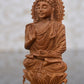 Sandalwood beautiful Hand Carved Buddha Statue - Malji Arts