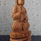 Wooden Fine Hand Carved Buddha Statue - Malji Arts