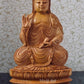 Wooden Fine Hand Carved Buddha Statue - Malji Arts