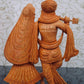 Wooden hand carved radha krishna statue - Malji Arts