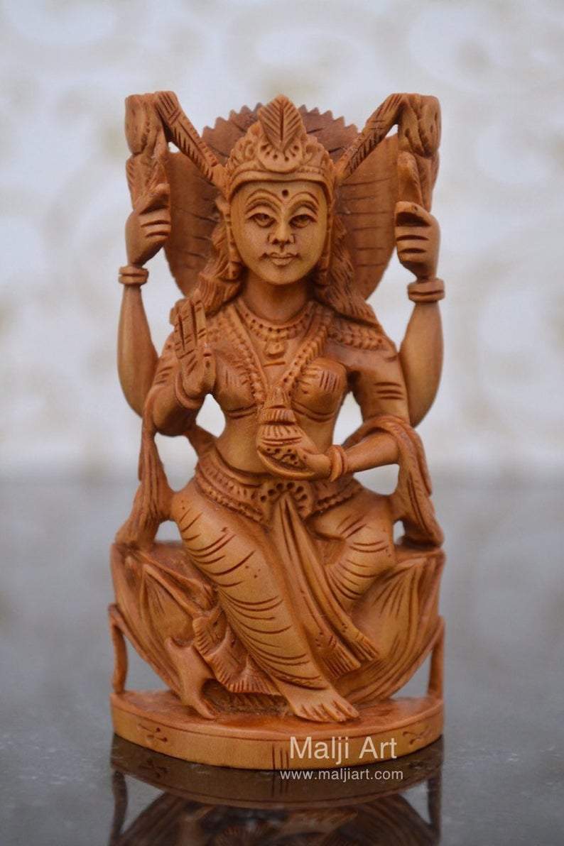 Combo offer - Sandalwood Ganesha, Laxmi & Saraswati Statue - Malji Arts