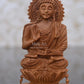 Sandalwood beautiful Hand Carved Buddha Statue - Malji Arts