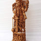 Wooden Fine High Quality Hand Carved Lord Vishnu Statue - Malji Arts