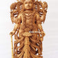 Wooden Fine High Quality Hand Carved Lord Vishnu Statue - Malji Arts