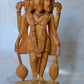 Wooden Fine Detailed Carved Bramha Ji Statue - Malji Arts