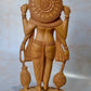 Wooden Fine Detailed Carved Bramha Ji Statue - Malji Arts