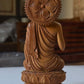 Fine Quality Sandalwood Fine Carved Buddha Sitting Statue - Malji Arts