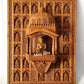Sandalwood Carved Wall Hanging Jharokha of 24th Tirthankara of Jainism - Malji Arts