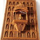 Sandalwood Carved Wall Hanging Jharokha of 24th Tirthankara of Jainism - Malji Arts